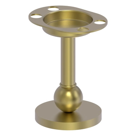 Vanity Top Toothbrush and Tumbler Holder in Satin Brass