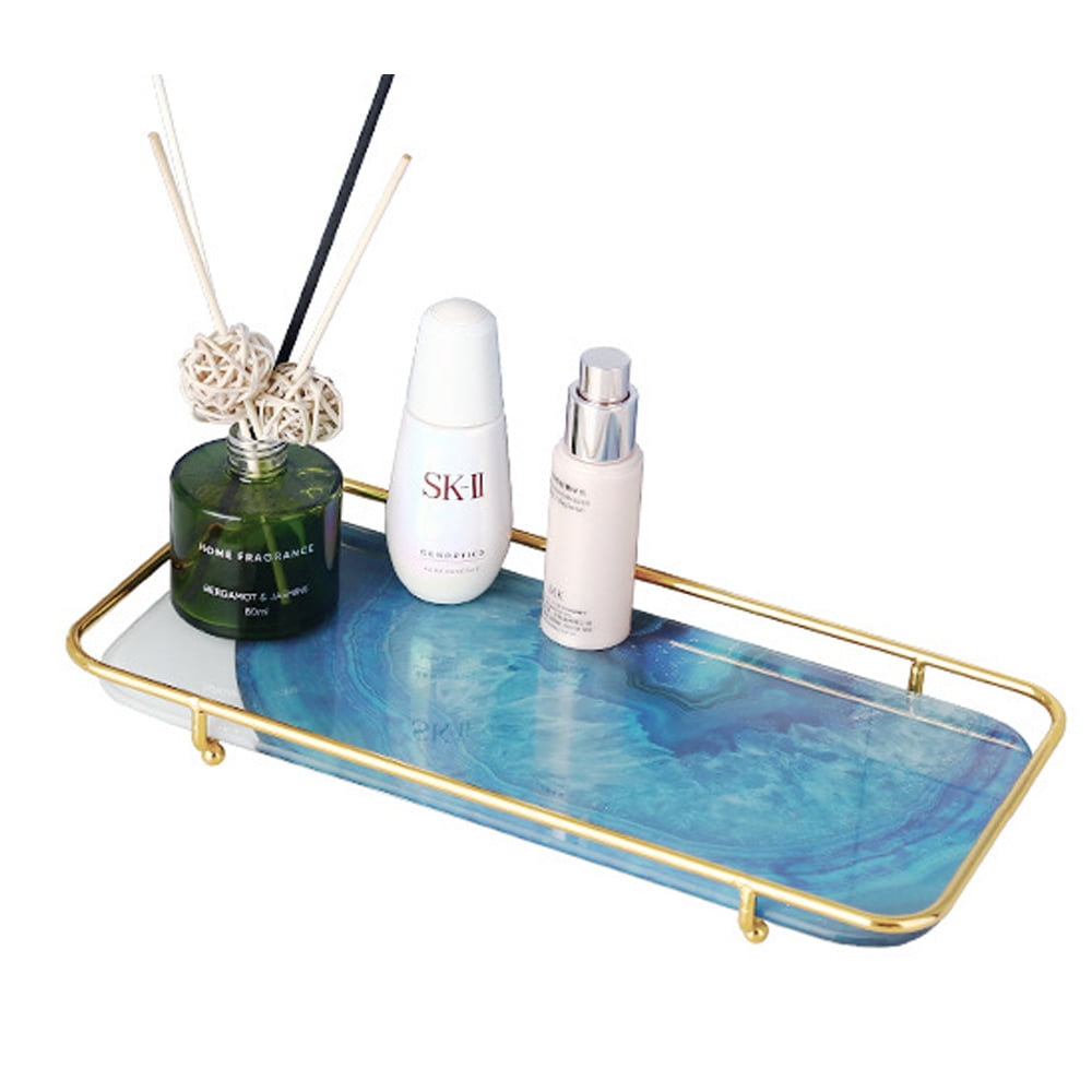 Vanity Tray Makeup Organizer Cosmetics Storage Bathroom Skincare