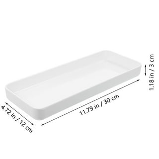 Veichin Bathroom Decor Counter Tray, Bamboo Vanity Tray with Double-Sided  Sign, Toilet Paper Basket Countertop Organizer, Toilet Tank Tray