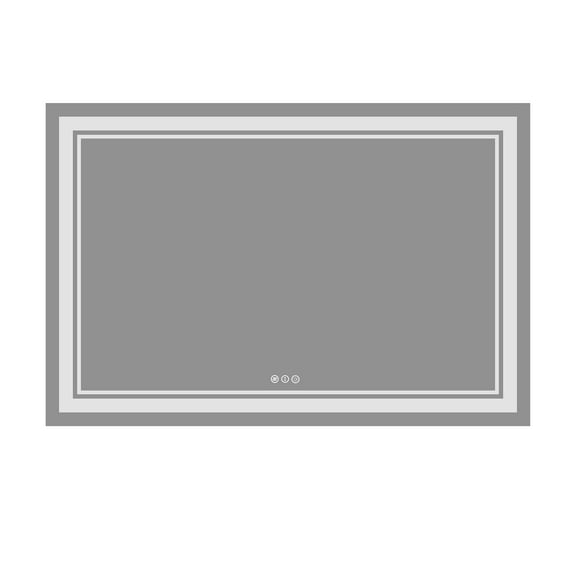 Vanity Trident LED Mirror with Touch ON/OFF Dimmer & Fog Free Function 32"X40"