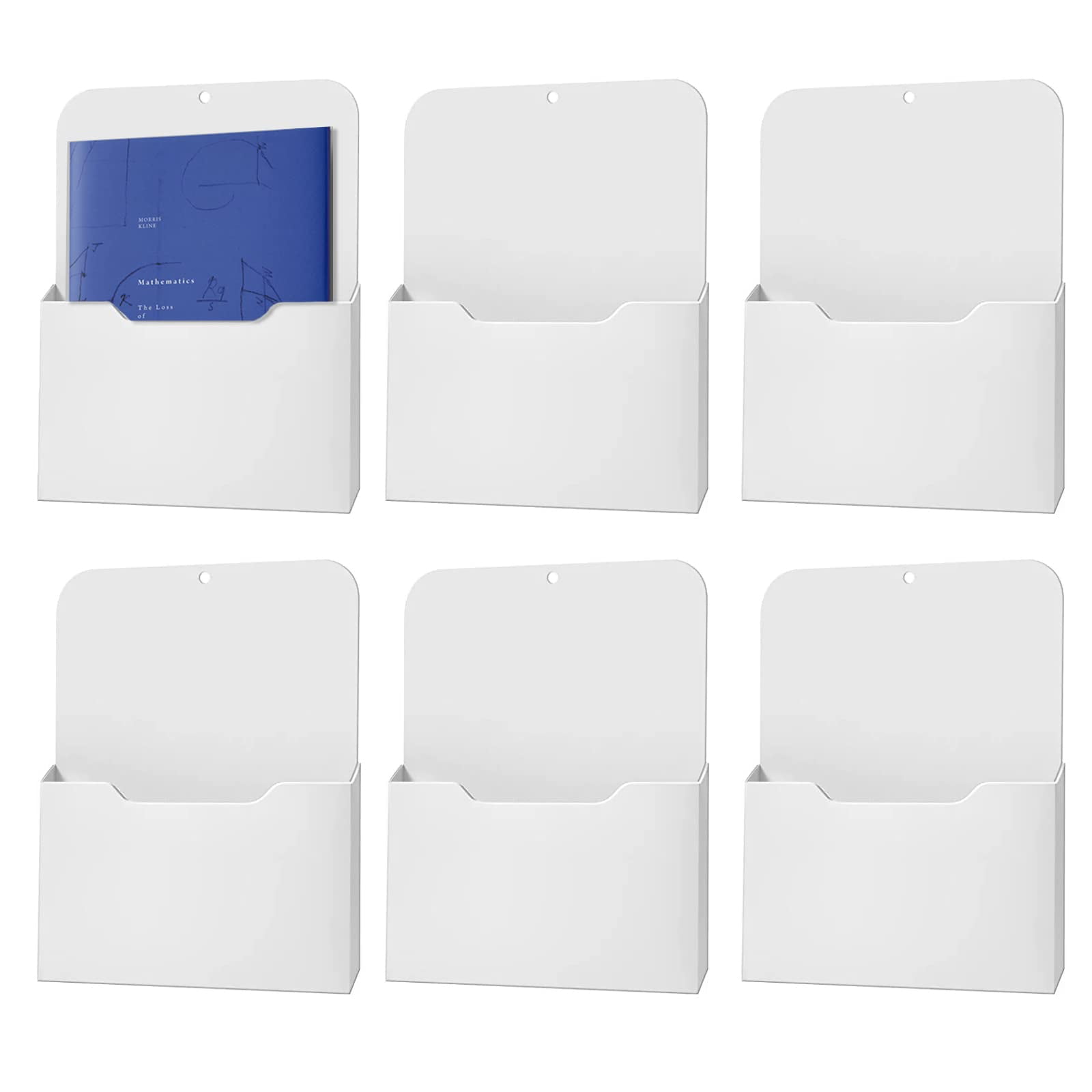 Vankcp 6 PCS File Holder,A4 Paper Mail Letter Holder Pockets for