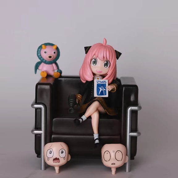 Vanlemn SpyFamily Anya Yor Loid Forger Sofa Cute Poached Egg Crying Sofa Anya Changeable Face