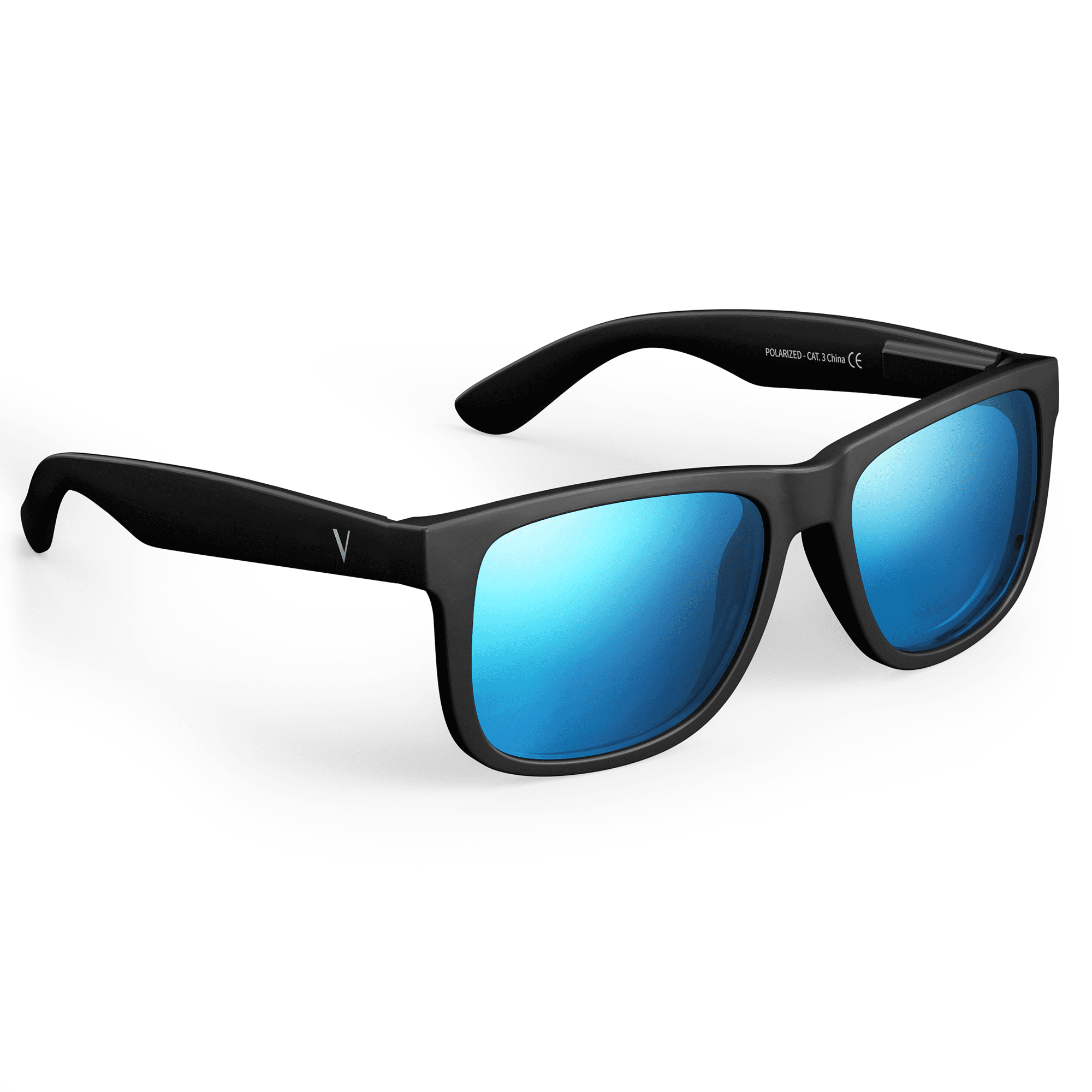 Vanmage Hanauma Polarized Sunglasses for Men and Women with UV Protection, Classic Black Square Frame Fishing Driving Shades