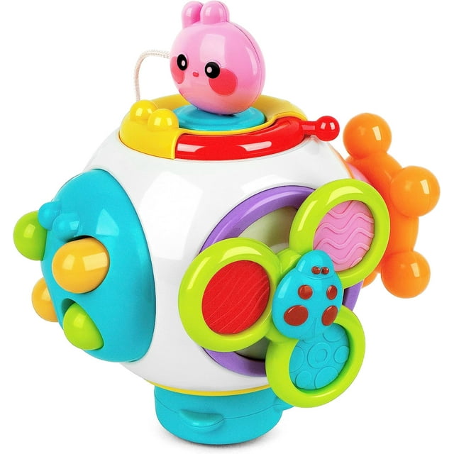 Vanmor Infant Busy Cube, Sensory Learning Toy for Toddlers, Montessori Activity Cube for Autism