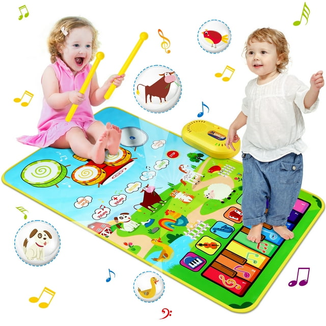 Vanmor Musical Mat for Toddlers, Musical Toys Child Floor Piano