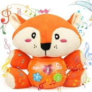 Vanmor Plush Fox Baby Toys 0 3 6 9 12 Months, Newborn Baby Musical Light Up Fox Stuffed Animal Baby Toys, for 0-3 3-6 6-12 Months Boys Girls for Infants Baby Gifts