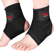 Vannise 2 Pack Breathable Adjustable Wrap, Ankle Support Brace for Men and Women, Size S Fits Ankle Circumference from 8‑10 Inch, Flexible Compression for Sports, Workouts, and Everyday Wear