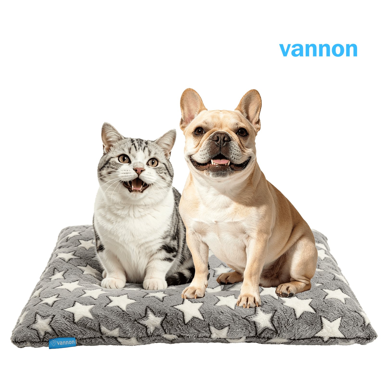 Vannon Dog Cushion for Small & Medium Dogs, Soft & Comfortable Pet Sleeping Pad, Washable Puppy Mat, Stylish Printed Non-Slip Dog Bed for Indoor & Outdoor Use