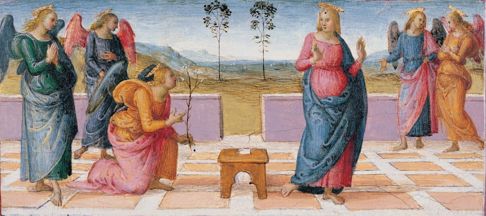 Vannucci Pietro Known As Perugino Canvas Art - (24 x 18)