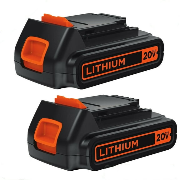 Vanon 2Pack LBXR20 3.00Ah 20V MAX Lithium Ion Battery for Black & Decker LCS1620 LDX220 LBX20