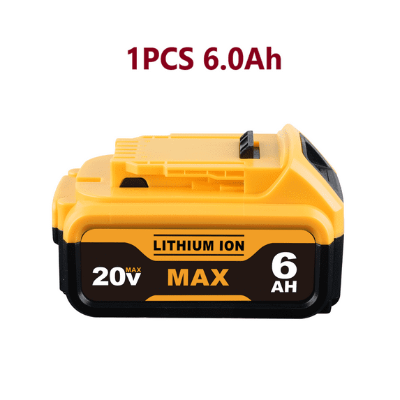 Vanon DCB205 6.0Ah 8.0Ah 12.0Ah 20V Lithium Ion Battery Compatible DCB200 DCB206-2 Replace for Dewei Battery pin US Warehouse