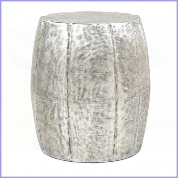 Vanora Aluminum Drum Coffee Table - Versatile Decor & Multi-Use for Living Room & Enclosed Patio