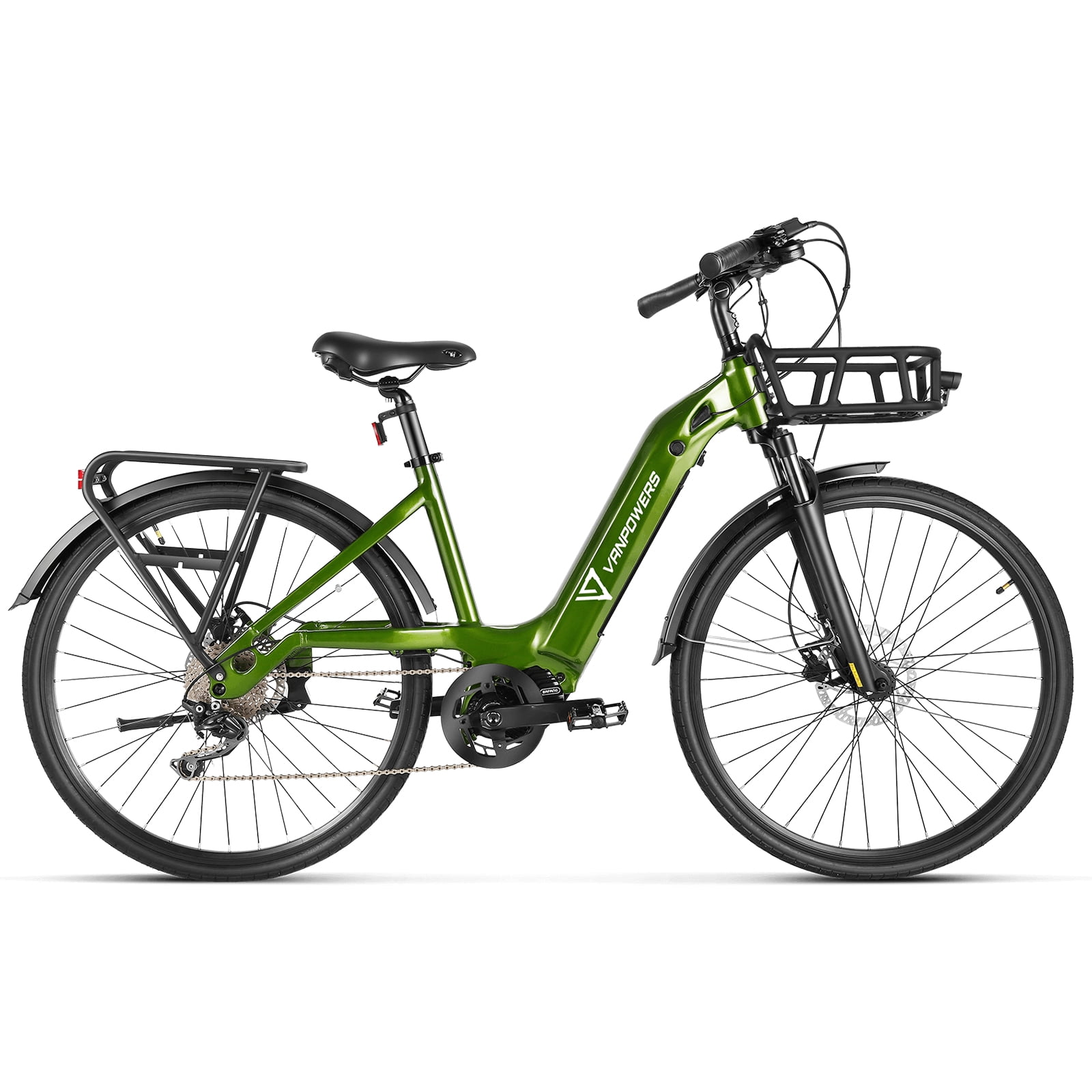 Vanpowers Electric Bike for Adults 500W Mid Drive Ebike, 48V 11.6Ah LG