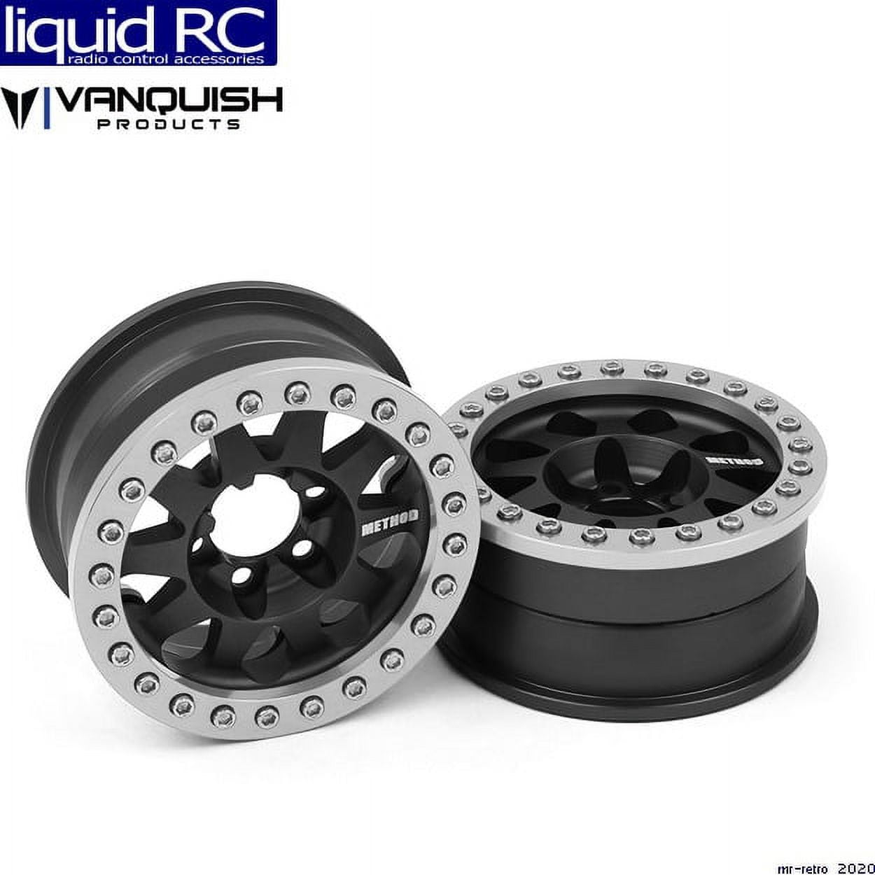 Vanquish Products Method 1.9 Race Wheel 101 Black Anodized V2 VPS07756 RC Tire