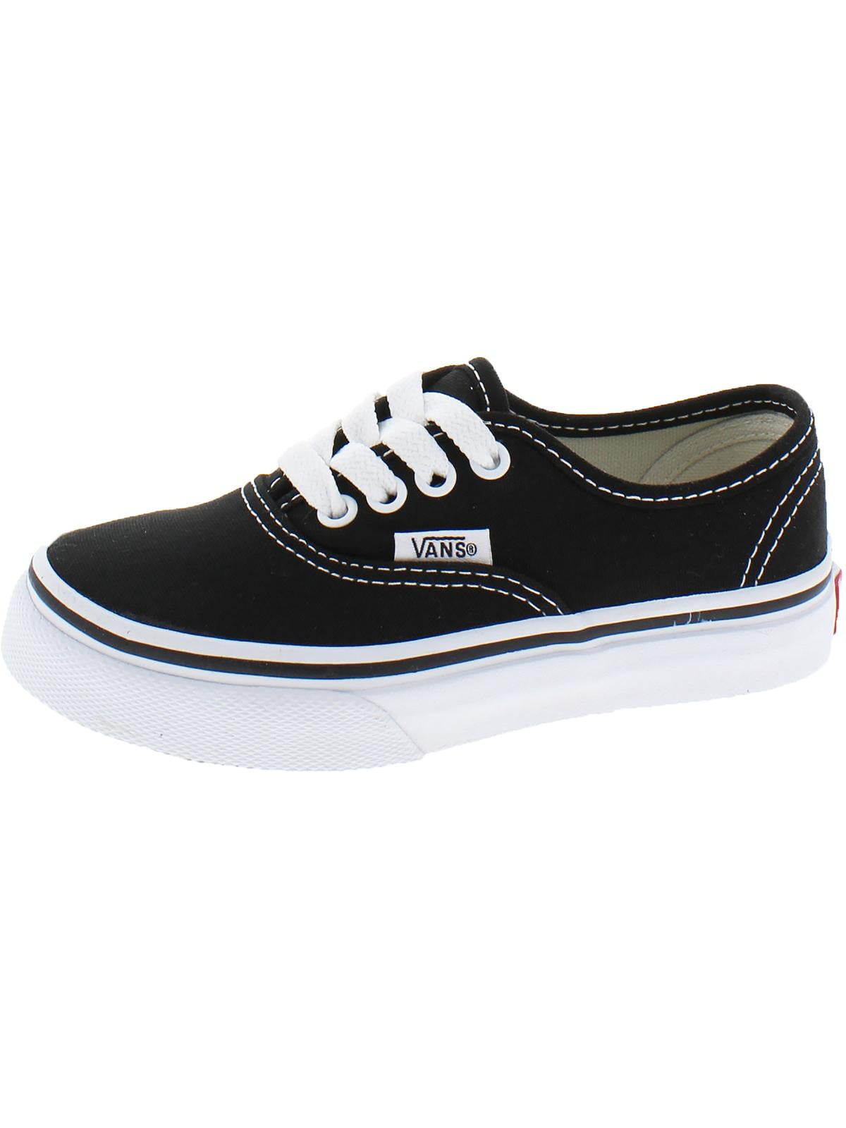 Vans Authentic Casual Kids Shoe Size 1 Color Black Black