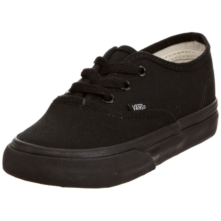 Vans Authentic Unisex Child shoe size 11 Kids Casual VN000WWXENR Black Black