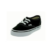 VANS Authentic Toddler Black / White Classic Canvas Shoes