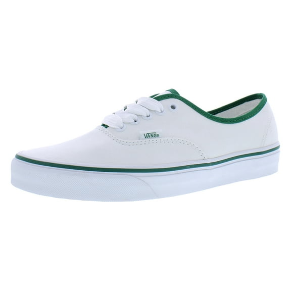 Vans Authentic Unisex Shoes Size 9, Color: Pop White/Green