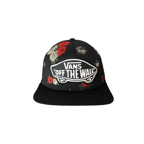 Vans Beach Girl Trucker Hat Roses (One Size Fits All)