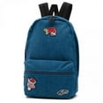 thumbnail image 1 of Vans Calico Denim Patch Mini Backpack School Bag, 1 of 3