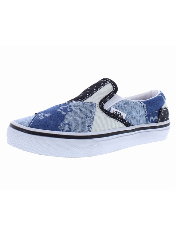 Classic Patch PS Boys Shoes Size 1, Color: Denim Navy/True White