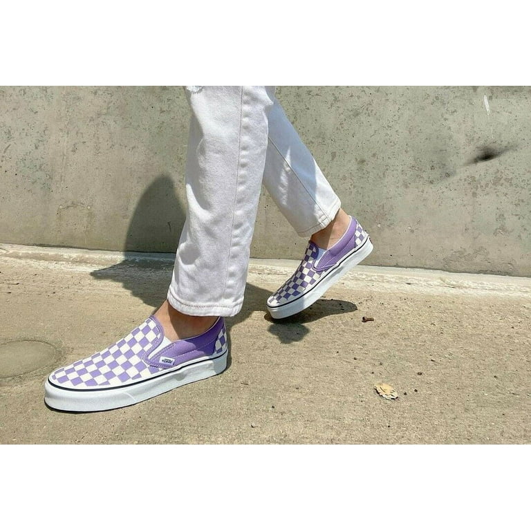 Violet tulip shop checkerboard vans