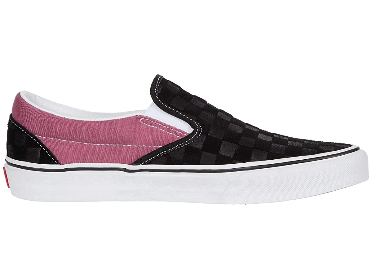 Vans Classic Slip-On (Deboss Checkerboard) Black/Heather Rose