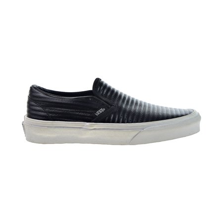 Vans Classic Slip-On "Moto Leather" Men's Shoes Black vn0a38f7-ogg
