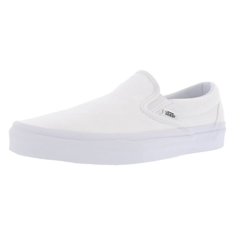White slip on vans size 8 womens 2025