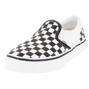 Vans Classic Slip-On VN000ZBUEO1 Kids Black White Checkerboard Skateboard Shoes 13.5