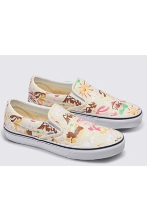 Classic Slip On White/Multi Get Outdoors Canvas Men's Sneakers Shoes 11.5