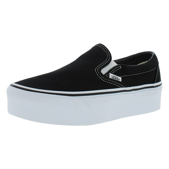 Vans Classic Slip-on Stackform Unisex Shoes Size 5, Color: Canvas Black
