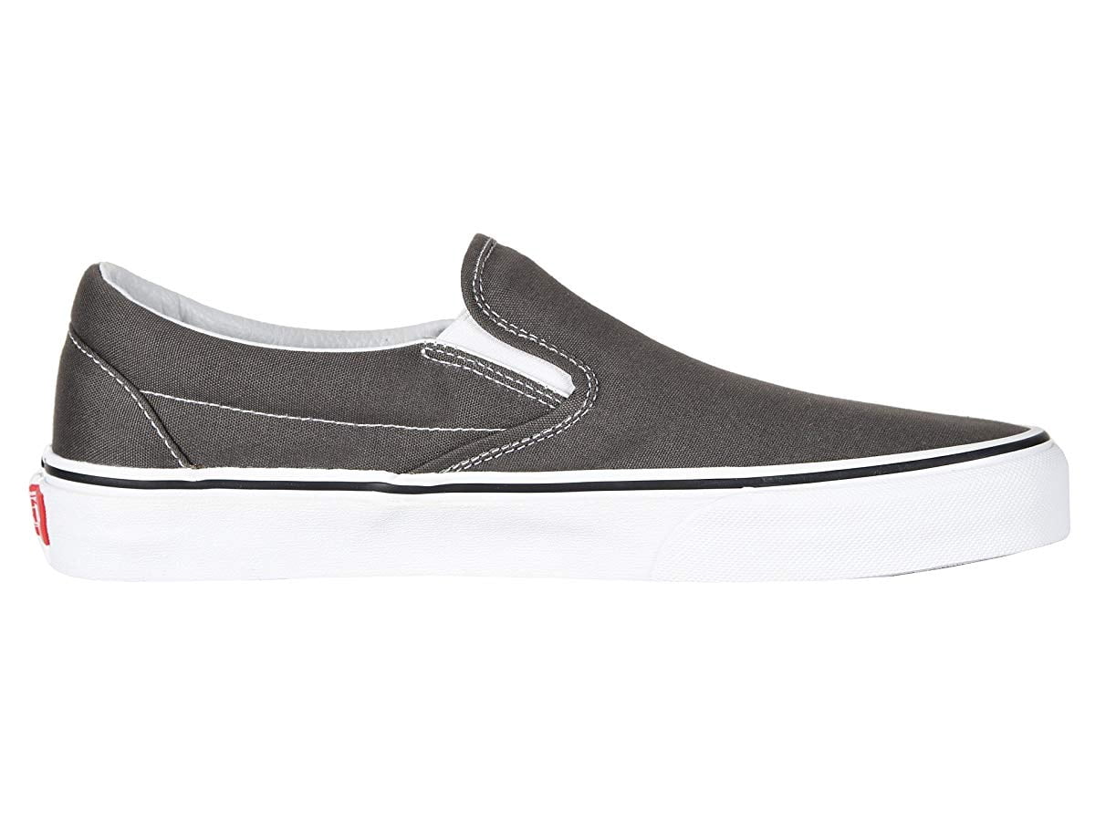 Vans Classic Slip-On Shoe in Charcoal Grey Vans | Classic Slip-On Drizzle/True White Shoe main image 4