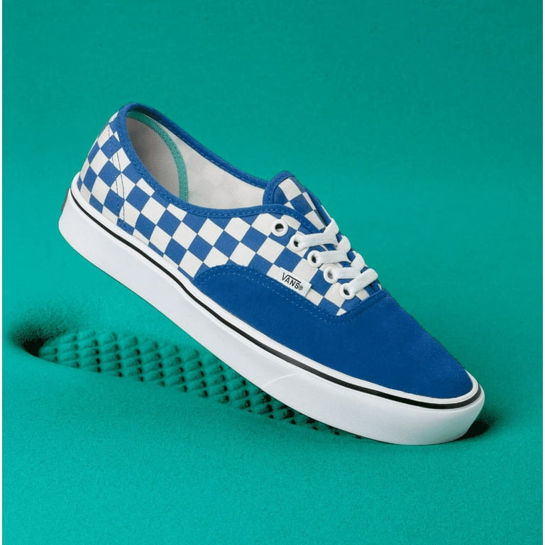vans authentic blue checkerboard