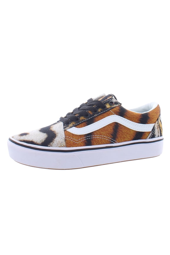 Comfycush Old Skool Ps Boys Shoes Size 13, Color: Orange/White