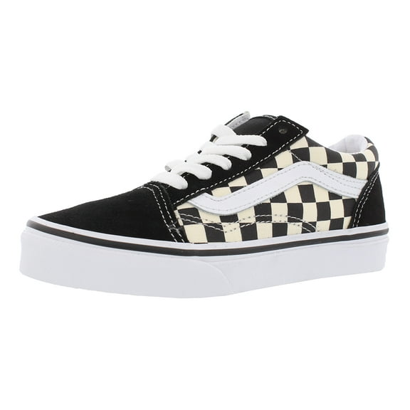 Vans Fashion Sneakers, Round Toe Classic Skate Shoes, Primary Check (Women's US 12)