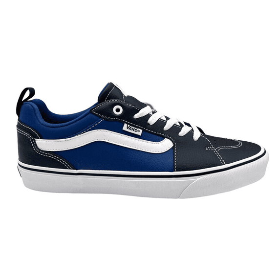 Vans Filmore Men's Casual Leather Sneaker Size 10 Navy -Royal Blue Lace up Shoes