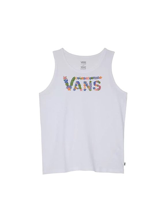 G Zen Patio Tank Girls Tank Tops Size S, Color: White/Floral
