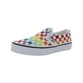 thumbnail image 1 of Vans Girls Classic Canvas Slip On Loafers White 1 Medium (B,M) Little Kid, 1 of 3