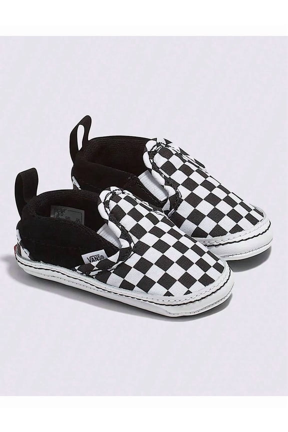 Infant Slip-On V Checkerboard Crib Shoe size 1
