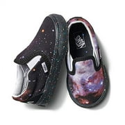 Vans Infant Toddler X NASA Space Voyager Galaxy Classic Slip-On Shoes (4 Toddler, Space Voyager Galaxy/Black)