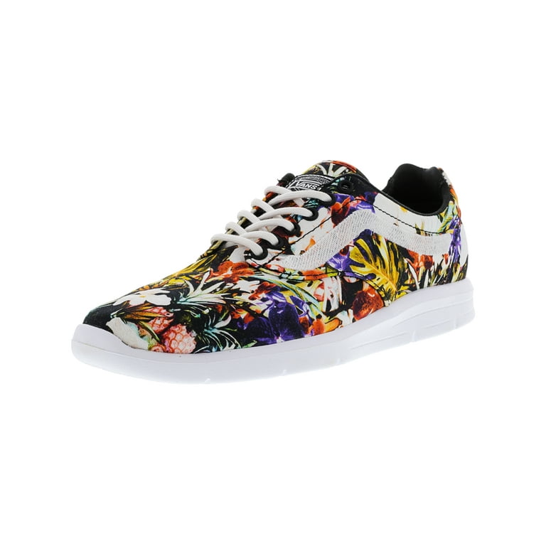 Vans Iso 1.5 Cuban Floral Black True White Ankle High Canvas Skateboarding Shoe 7M 5.5M