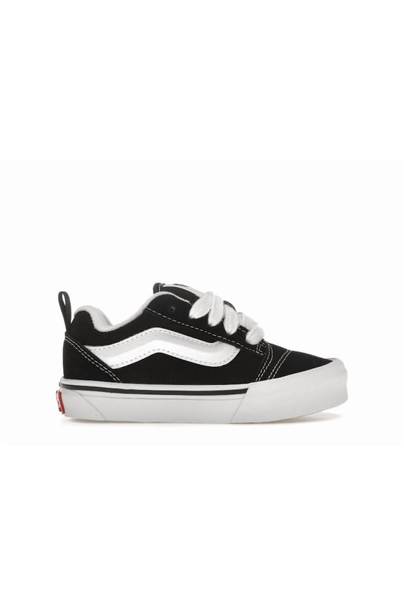 Kid's Knu Skool Black True White Skateboarding Shoes, from StockX
