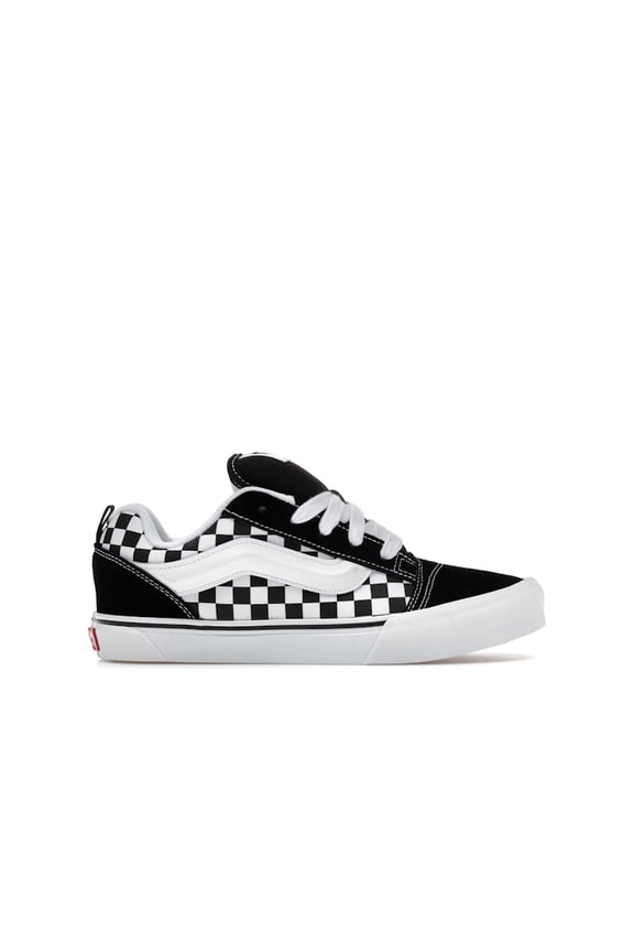 Kid's Knu Skool Checkerboard Black White Shoes, from StockX