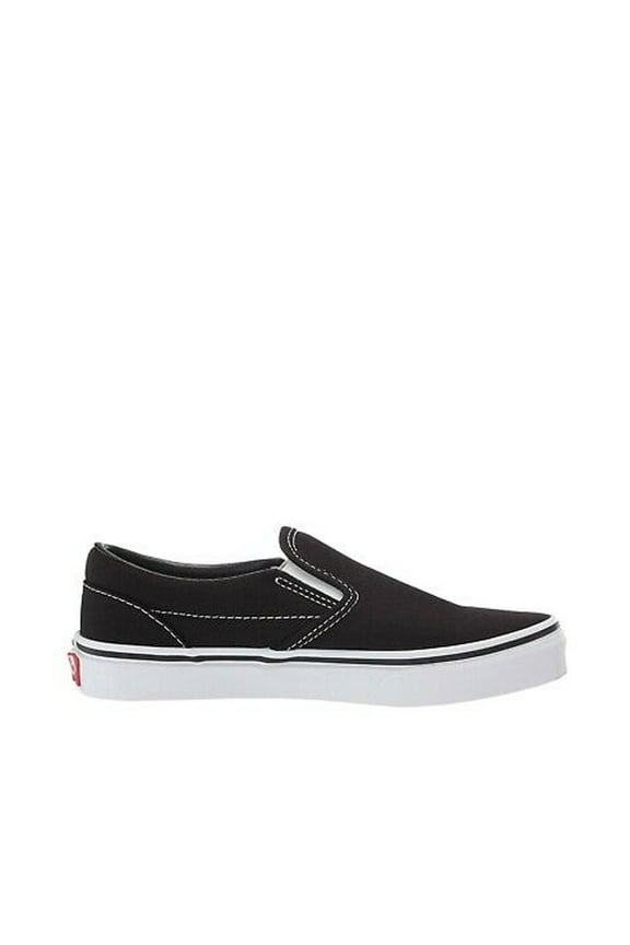 Kids Classic Slip-On (Little Kid/Big Kid) Black/True White 1 Little Kid M