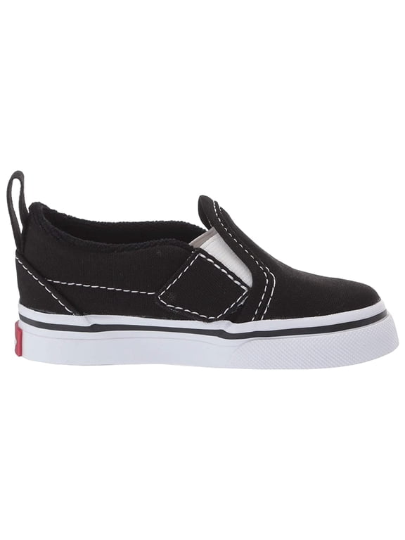 Kids Slip-On V (Infant/Toddler) (Canvas) Black/True White