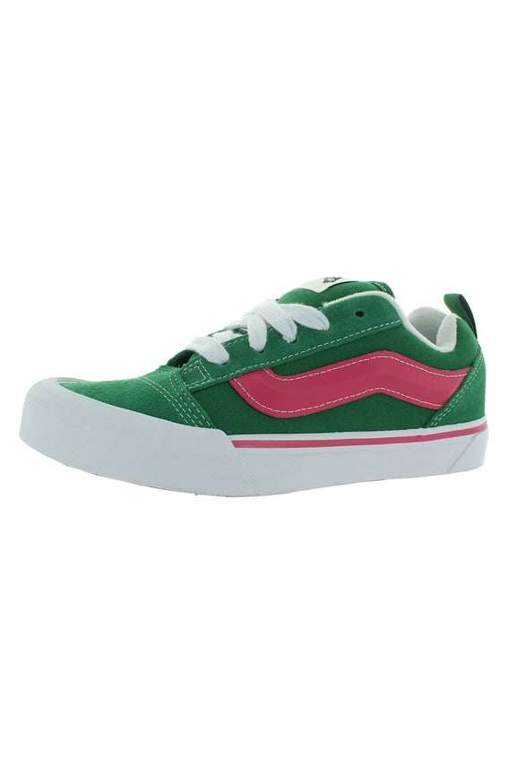 Knu Skool GS Boys Shoes Size 4, Color: Green/Pink