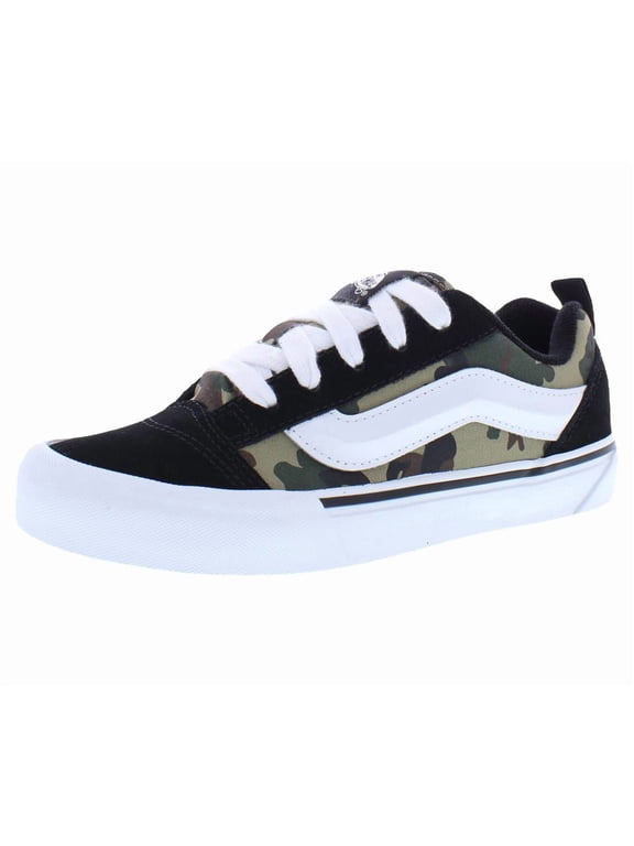 Knu Skool GS Boys Shoes Size 6.5, Color: Camouflage Black/Green