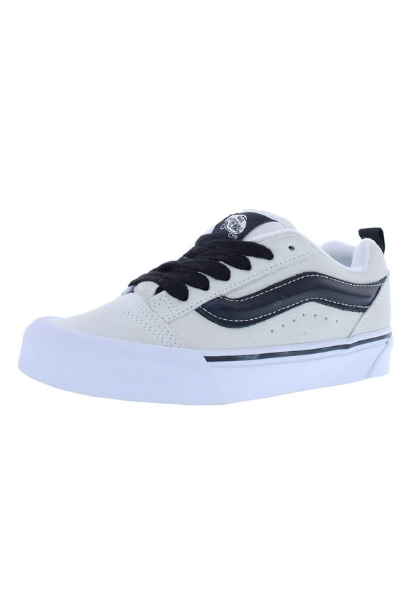 Knu Skool Unisex Shoes Size 5.5, Color: White/Black