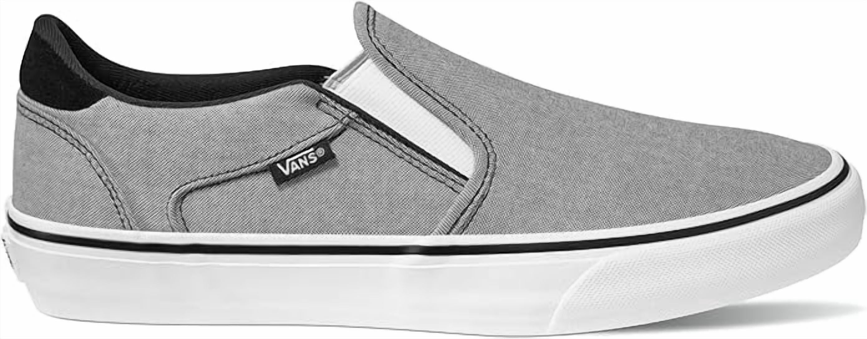 Vans Asher Deluxe Shoes Mens 11 Black Summer Canvas Slip On Sneakers Skater Vans Men main image 2